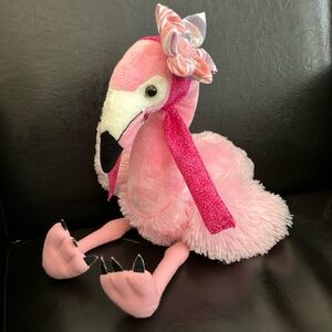 Flamingo Stuffed Plush Pink Destination Nation Animal Bird Feminine Aurora 16”